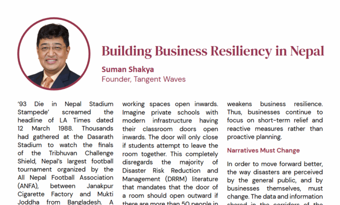 Building Business Resiliency in Nepal